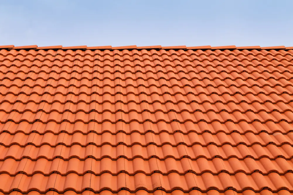 Clay roof tiles on an Arizona home