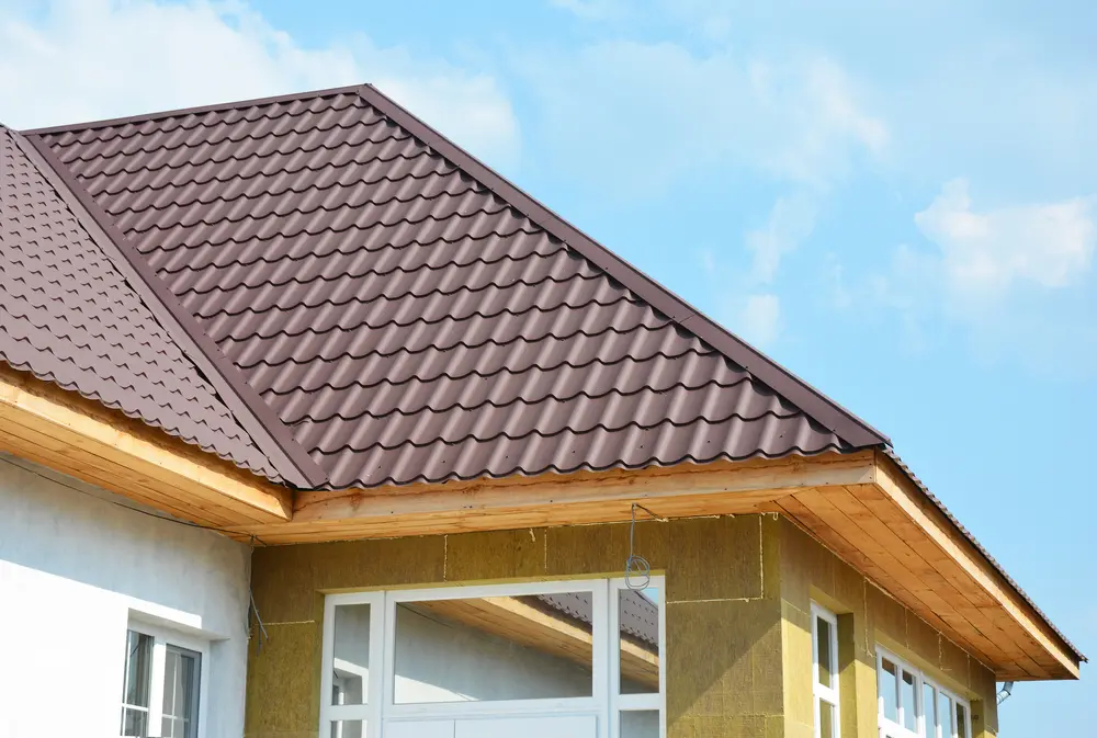 Eaves and fascia of a tile roof