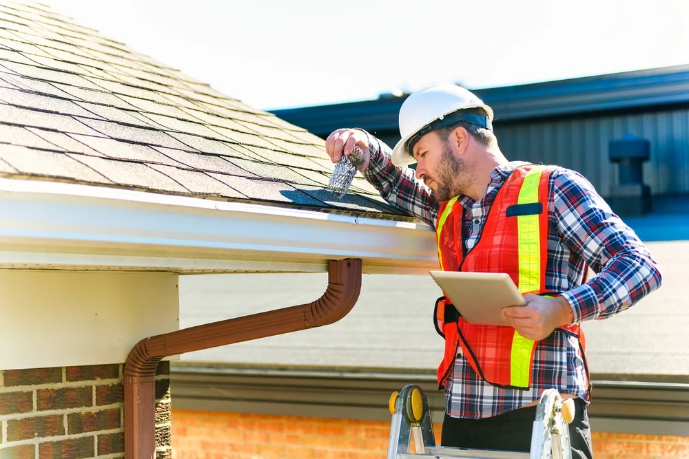 Roof inspection identifying maintenance issues on an Arizona roof
