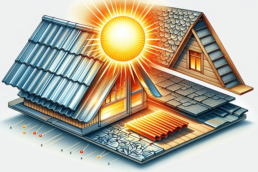 Energy efficient roof on an Arizona home